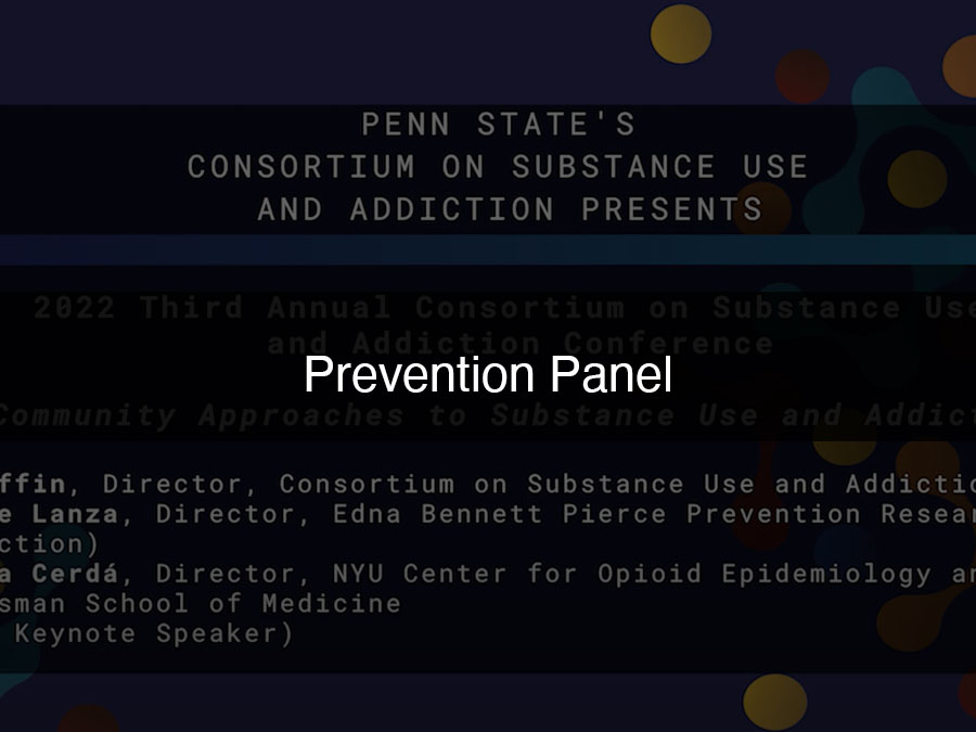 Background of 2022 CSUA Conference - Prevention Panel.